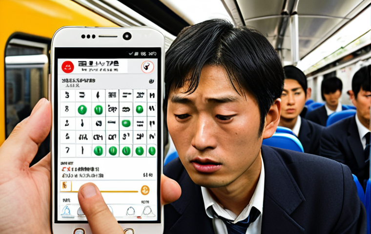 **

A person efficiently using a smartphone app for studying while riding a crowded commuter train in Tokyo. The app displays a practice question for the Fire Fighting Equipment Technician exam. Focus on the determined expression of the person and the typical Japanese commute atmosphere. Use a blend of Hiragana, Katakana, and Kanji within the app interface for authenticity.

**