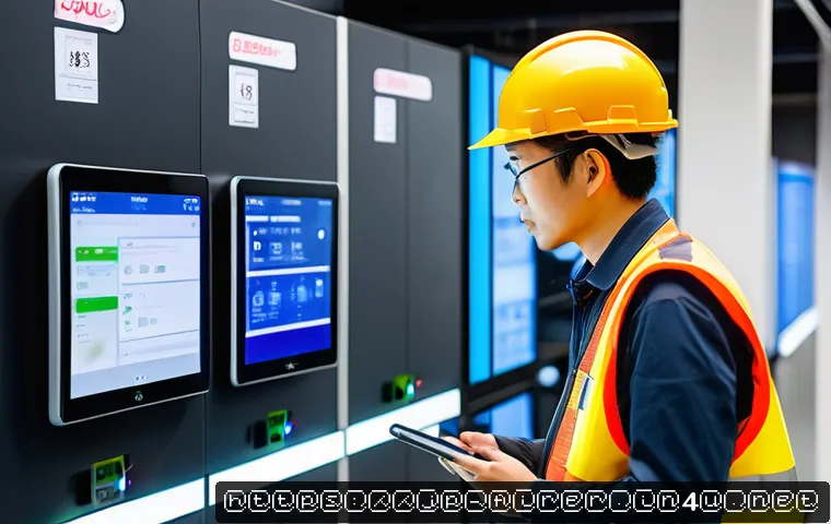 소방설비기사와 관련된 대규모 프로젝트 - A high-tech smart fire safety system installation scene inside a modern commercial building in Japan...